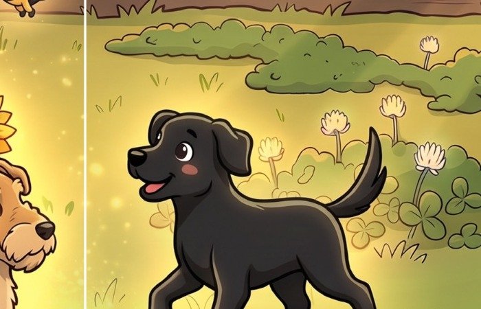 Black dog character